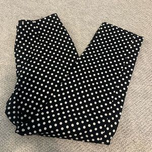 Polka dot dress pants
